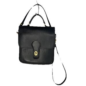 🖤 Hunt Club Vintage 80s Black Leather Crossbody Purse 👜